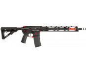 Red Arrow Weapons RAW15BR Semi-Automatic 223/5.56 AR-15 Style Rifle, Black with Red Accents, 16" Barrel, Magpul Furniture