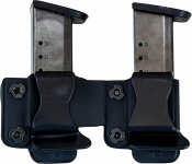 Comp-Tac Twin Mag Pouch Fits 1911 Kahr Spring XD-SSig P220 9mm Luger/45 ACP Kydex Black