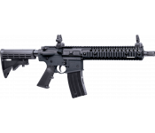Crosman CFAR1B Full Auto R1 BB Air Rifle CO2 177 BB 25rd Overall Black with 6 Position Stock & Flip Up Sights