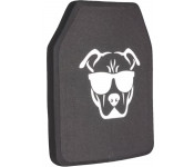 Guard Dog Body Armor Standalone 10X12 Level IV Ballistic Plate - Single Curve - Shooter Cut - Tested to NIJ Standards - IVPLATE