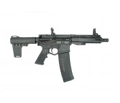 ATI Alpha Maxx Semi-Automatic AR-15 Pistol, 5.56 Nato/.223, 7.5" Bbl, M-LOK Handguard, 60 Round Mag, Flip-Up Sights, Brace, Black - ATIGAX5567ML60
