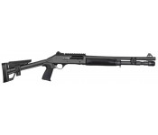 Panzer Arms M4 Tactical Semi-Automatic Shotgun 18.5" Barrel 12GA 3" 5 Round - Piston Driven - W / Fixed Skeletonized Stock - Disruptive Gray - PAM4TSDGFSS