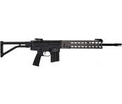Brigade Manufacturing Makasi 5.56x45mm FAL-AR15 Hybrid Semi-Automatic Rifle, 16" Barrel, 12" Quad Rail, Tungsten Cerakote- M561163NQ