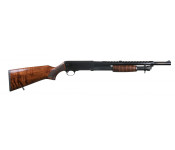 Panzer Arms PA37 Pump-Action Shotgun,12 Gauge,18.5 barrel, 3", 5+1-Natural Walnut Stock, Heat Shield, Choke Tubes -  Ithaca 37 Clone
