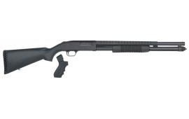 Mossberg 50694 590 Persuader 12 Gauge 3" 8+1 20" Cylinder Bore Heat-Shield Barrel Matte Blued Rec Black Stock Includes Pistol Grip