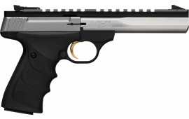 Browning Buckmark Contour SS SAO 22LR, 5.5" 10+1 Black URX Grip - 051507490