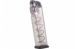 ETS Group SMKGLK922 Pistol Mags Competition Legal 22rd 9mm Extended For Glock 34 For Glock 17 For Glock 26 For Glock 19 For Glock 45 For Glock 19X For Glock 18 Smoke Polymer