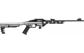 Citadel CIT22LRBUSG Trakr Semi-Auto 10+1 18" Threaded Barrel, Blued Rec, Gray Flag Synthetic Stock, Black Grip