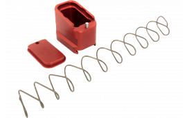 Shield Arms G19ME5RED Magazine Extension for Glock 19/23, 5rd (9mm), 4rd (40 S&W), Red Aluminum