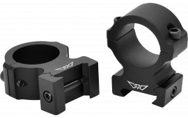 Warne V602M Vapor Horizontal Ring Set Matte Black 1" Tube High