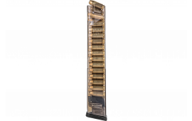 ETS Group SMKGLK22210 Pistol Mags 30rd .40 S&W Extended For Glock 23 For Glock 22 For Glock 27 For Glock 35 For Glock 24 Smoke Polymer