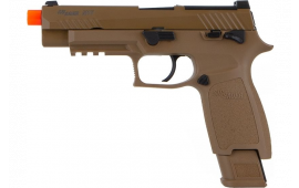 Sig Sauer Airguns AIRPFM17GG Proforce M17 Air Soft Green Gas 6mm Plastic BB 21rd, Coyote Tan, Optic Cut Slide, Polymer Grips