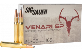 Sig Sauer V3006SP165-20 Venari 30-06 165 GR2900 fps Soft Point (SP) - 20rd Box