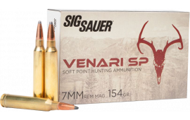 Sig Sauer V7MMSP154-20 Venari 7mm Rem Mag 154 GR3045 fps Soft Point (SP) - 20rd Box