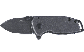 CRKT 2485K Squid Compact Folding Plain Stonewashed 8Cr13MoV SS Blade/Stainless Steel Handle Includes Pocket Clip