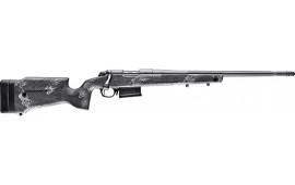Bergara Rifles B14S752 B-14 Crest 3+1, Sniper Gray Cerakote Fluted Barrel/Rec, Monte Carlo Carbon Fiber with Black & Gray Splatter, Omni Muzzle Brake