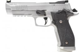 Sig Sauer 226X59STAS P226 XFive Stas Full Size 20+1 5" Steel Bull Barrel, Stainless Optic Ready/Serrated Steel Slide w/Picatinny Rail & Beavertail Frame, Black Piranha G10 Grips Right Hand