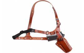 Galco GA880R Great Alaskan Fits Chest Up To 54" Tan Leather Shoulder/Torso Strap Fits Springfield XDM Elite Right Hand