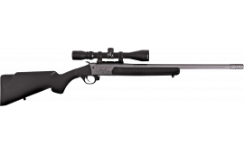 Traditions CR9-451130T Outfitter G3 Takedown 1rd 22", Stainless Cerakote Barrel/Rec, Black Synthetic Stock, Muzzle Brake, 3-9x40mm BDC Scope