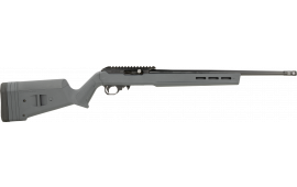 Black Rain Ordnance BRO22HSTG Hunter 10+1, Black Threaded Barrel/Rec, Stealth Gray Magpul X-22 Hunter Stock, Optics Mount