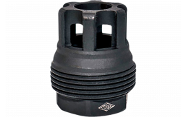 Yankee Hill 4401MB24 sRx Mini Muzzle Brake QD Black Phosphate Steel with 5/8"-24 tpi, 9mm, 1.10" OAL & 9.375" Diameter for sRx Adapters