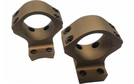 Talley SB930735 Ring/Base Combo Smoked Bronze Cerakote Aluminum 1" Tube Compatible w/Browning X-Bolt Low Rings 1 Pair