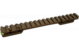Talley PL0SB735 Picatinny Rail Smoked Bronze Cerakote Aluminum Compatible w/ Browning X-Bolt Long Action