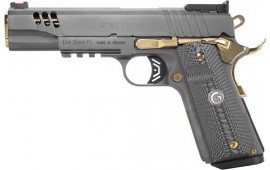 Girsan MC1911 Negotiator Match .45 ACP 5" Barrel 8rd Semi-Auto Pistol, TITANIUM/GOLD Talo - 390199