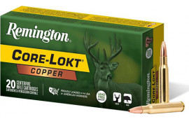 Remington Ammunition R27853 Core-Lokt 30-06 150 GRCopper (HP) 20 Per Box/ 10 Cs - 20rd Box