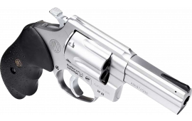 Rossi RM64 .357 Magnum 4" Matte Stainless Steel Barrel 6rd Revolver, Black Rubber Grip
