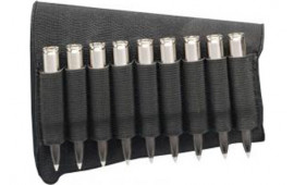 Hunters Specialties 00687 Buttstock Shell Holder Holds 9 Cartridges Black Elastic