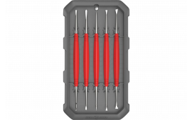 Real Avid AVAGSPS Accu-Grip Steel Picks Double Sided, Red Rubber Grips (5 Pieces)