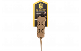 High Speed Gear 16PT01CB Taco V2 Mag Pouch Single, Coyote Brown Polymer, Belt Clip/MOLLE U-Mount, Compatible w/ Pistol Mags