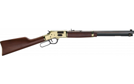 Henry H006GM Side Gate 357 Mag/38 Special 10+1 20" Blued Octagon Barrel, Polished Brass Rec, American Walnut Stock, Adj. Sight