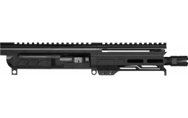 CMMG 94B6829AB Dissent 9mm Luger 6.50", Left Side Charging Handle, Armor Black, OEM Zeroed Linear Comp, 4.60" M-LOK Handguard for AR-Platform, Picatinny End Plate