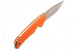 S.O.G SOG17060343 Tellus FX 4.20" Fixed Clip Point Plain Stonewashed Cryo 440C SS Blade/ Blaze Orange Textured Green Handle