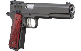 Fusion 1911LSBASE45 1911 Long Slide 6" 8RND BLUED/RED Cocobollo