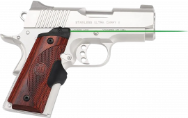 Crimson Trace LG902G Lasergrips Master Series Green Laser 5mW 532nM Wavelength, Rosewood Grip Replacements, Fits 1911 Compact