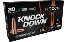 Fiocchi 270CHA Knock Down Hunting 270 Win 130 GRHollow Point (HP) 20 Per Box/ 10 Cs - 20rd Box
