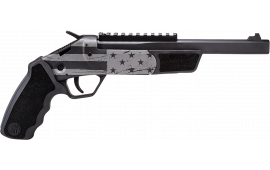 Rossi SSPB9ENG1 Brawler 1rd 9", Black with US Flag Engraved Frame, Textured Rubber Grips, Optic Mount