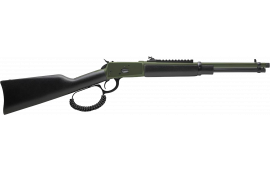 Rossi 9204416B3TB R92 Carbine 8+1 16.50" Threaded, Moss Green Barrel/Rec, Black Synthetic Furniture, Big Loop Lever, Adj. Peep Sight, Scope Mount