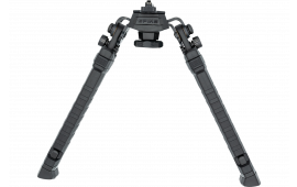 FAB Defense FXSPIKEB Spike Precision Black, 7.09"- 11.42" Adj., Rotating & Tilting, Polymer/Aluminum, Rubber Feet, Includes Leg Extensions, Picatinny Rail Compatible