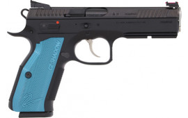 CZ USA 91044 Custom Shadow 2 Accu FS17rdBlack Poly Blue Grips