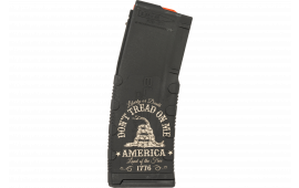 Black Rain Ordnance Magazine 30rd, Black Polymer with Don't Tread On Me Engraving, Fits AR-15 Platform