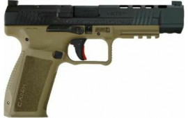 Canik Mete SFX 9mm 5" Barrel, 2- 10Rd Mags, Semi-Auto Pistol, Optic Ready, Holster, Hard Case, & Full Acc Pkg, FDE / Black *MA Compliant* - HG6651N
