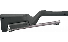 Tactical Solutions TDCGMGBBLK X-Ring Takedown Barrel and Stock Combo 22 LR 16.50" Gunmetal Gray Fluted & Threaded with Fiber Optic Sight, Black Magpul Backpacker Stock Fits Ruger 10/22 Takedown
