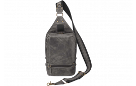 Gun Toten Mamas/kingport GTMCZY108GREY Sling Backpack Leather Gray Includes Standard Holster