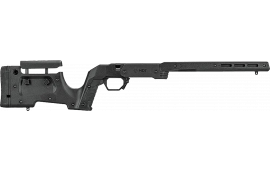 MDT 104691BLK XRS Chassis Black Aluminum Core with Polymer Panels, Adj. Cheekrest, M-LOK Forend, Interchangeable Grips, Aics Mag Compatible, Fits Short Action Remington 700