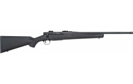 Mossberg 28175 Patriot 4+1 20" Fluted w/Recessed Match Crown, Blued Barrel/Rec, Black Synthetic Stock, Spiral-Fluted Bolt, Adj. LBA Trigger, Weaver Scope Mount
