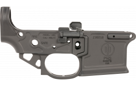 Primary Weapons 22-2M100SM1B MK1 Mod 2-M Black Anodized Stripped Lower for AR-15, Oversized Ambi Bolt Release/Catch